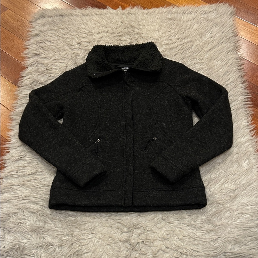 The North Face Women’s Black Fleece Lined Boiled Wool‎ Jacket